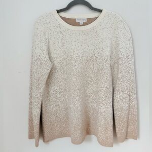 Barefoot Dreams CozyChic Ultra Lite Confetti Pullover Sweater, Size L